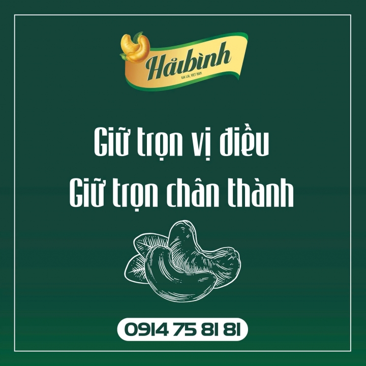 Giữ trọn vị điều – Giữ trọn chân thành cùng Hạt điều Hải Bình