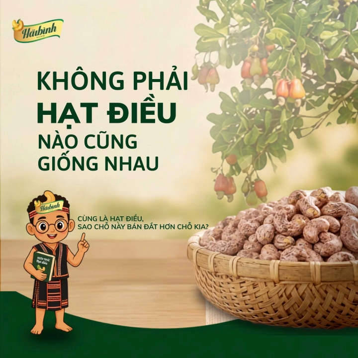 Không phải hạt điều nào cũng giống nhau