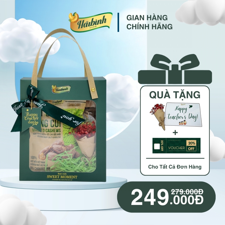 Set Quà Tặng 20/11 Hạt Điều Hải Bình – Lời Tri Ân Sâu Sắc Đến Thầy Cô Kính Yêu