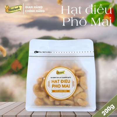Hạt điều Phô mai gói zipper 200g