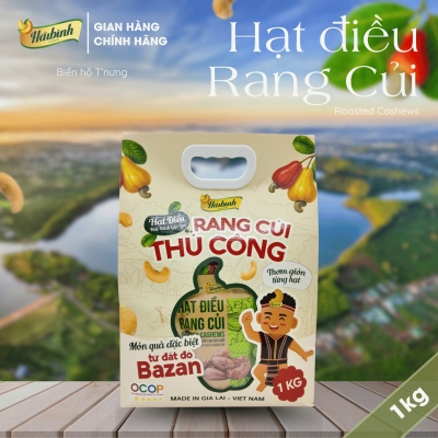 Túi hạt điều 1kg Combo 10 gói hạt điều rang củi 100g