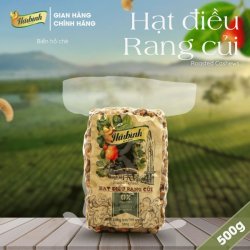 Hạt điều rang củi gói hút chân không 500g