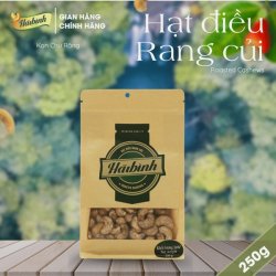 Hạt điều rang củi gói Zipper giấy 250 g