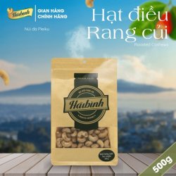 Hạt điều rang củi gói Zipper giấy 500g