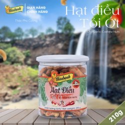 Hạt điều tỏi ớt hộp 210g 