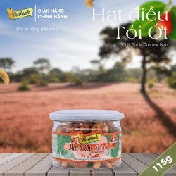 Hạt điều tỏi ớt hũ 115g