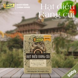 Hộp quà tặng hạt điều rang củi loại đặc biệt 500 g