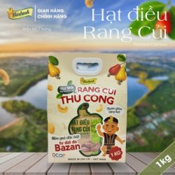Túi hạt điều 1kg Combo 10 gói hạt điều rang củi 100g